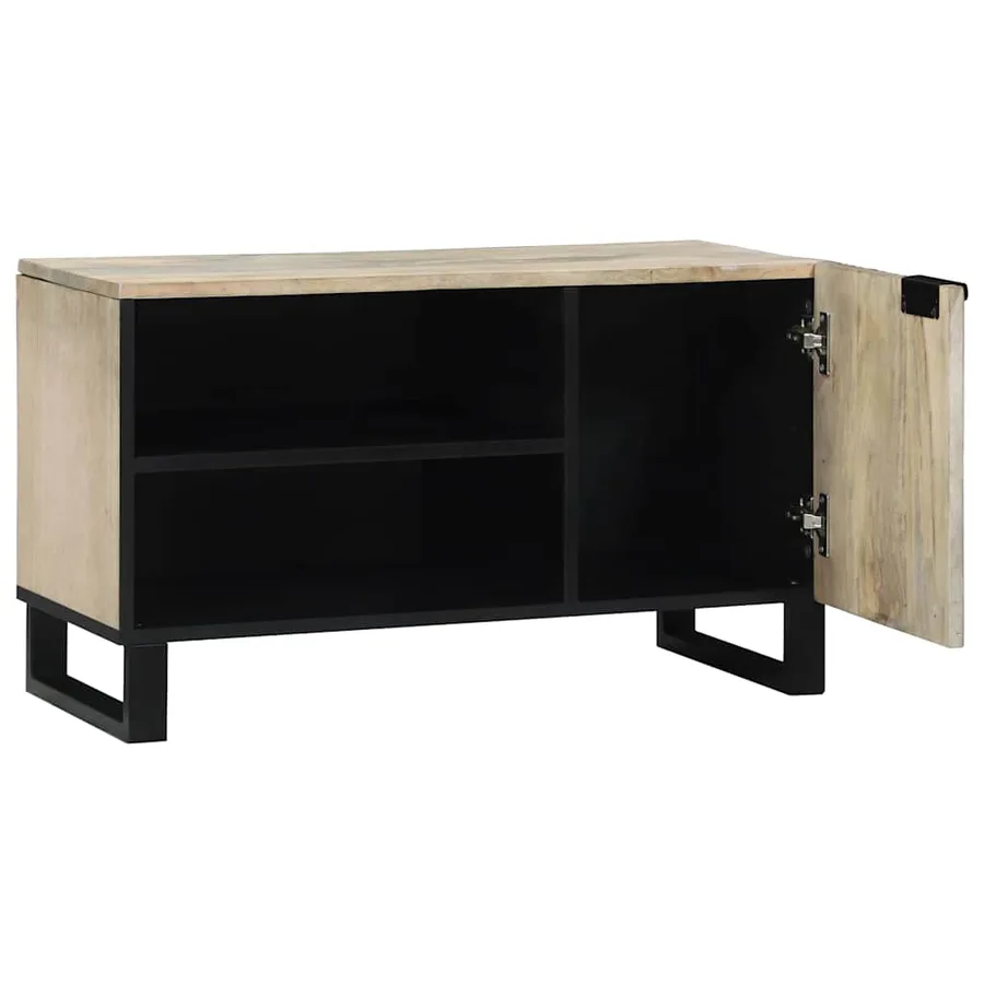 Unites TV Blanc 80 x 33 x 46 cm Bois d'ingénierie - 2
