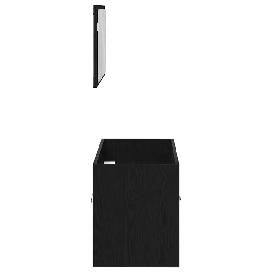 Ensemble de mobilier de salle de bain 2 pcs Chêne noir - 7