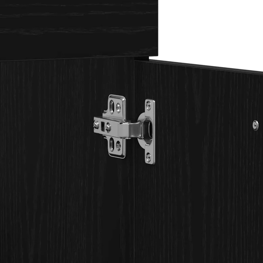 Ensemble de mobilier de salle de bain 2 pcs Chêne noir - 9