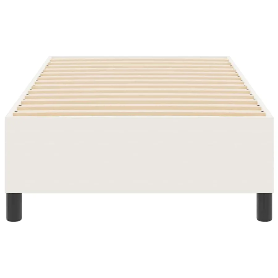 Cadre de lit plateforme Crème 90 x 190 cm - 5