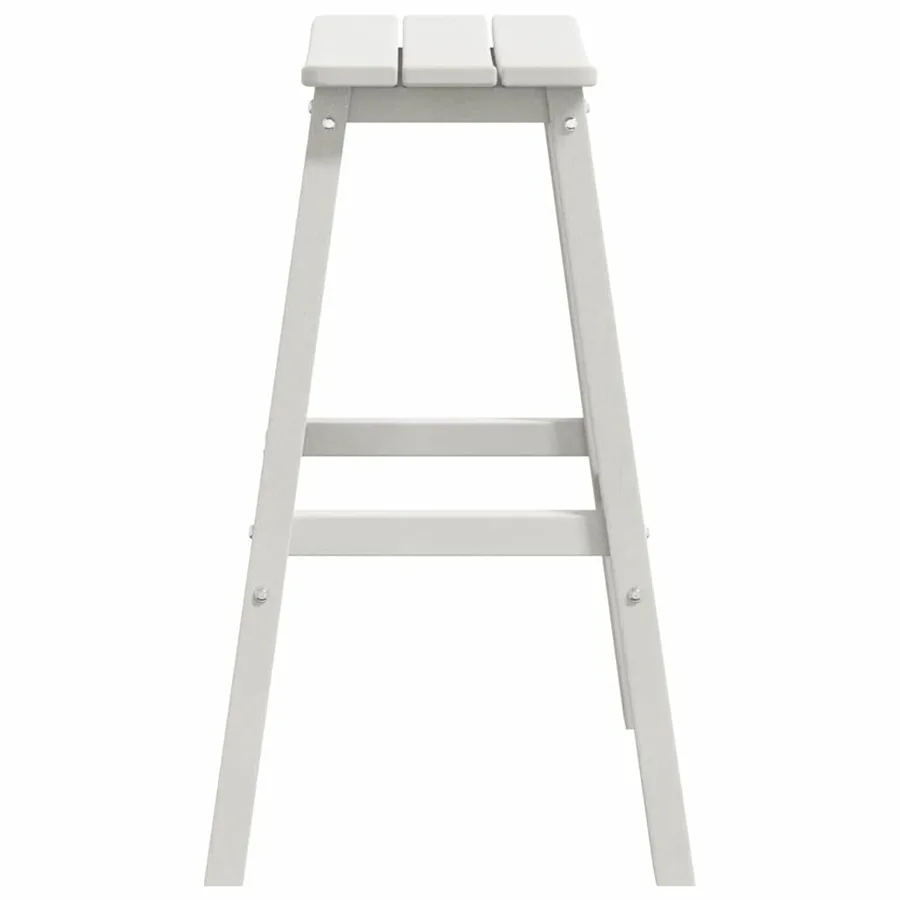 Tabouret de bar 2 pcs Blanc 52 x 43 x 73,5 cm HDPE - 6