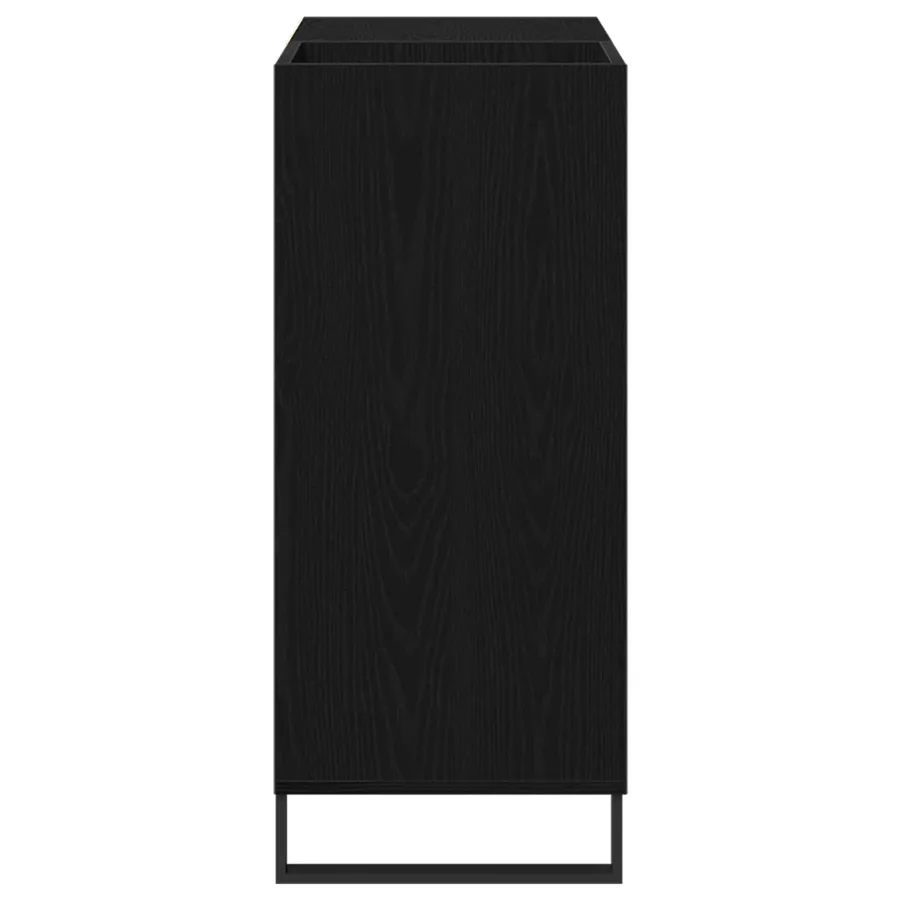 Meuble à vinyles Chêne noir 85 x 38 x 89 cm Bois d'ingénierie - 6