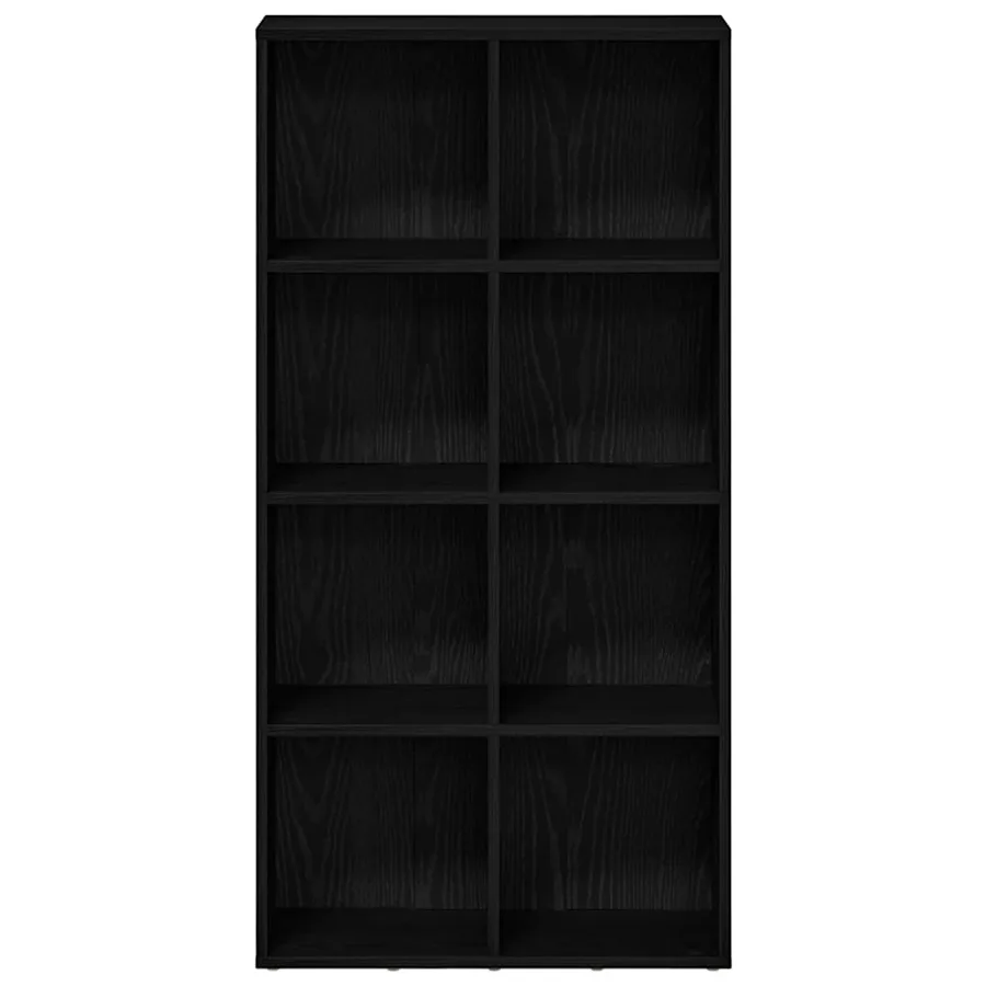 Bibliothèque en chêne noir 66 x 30 x 130 cm bois d'ingénierie - 5