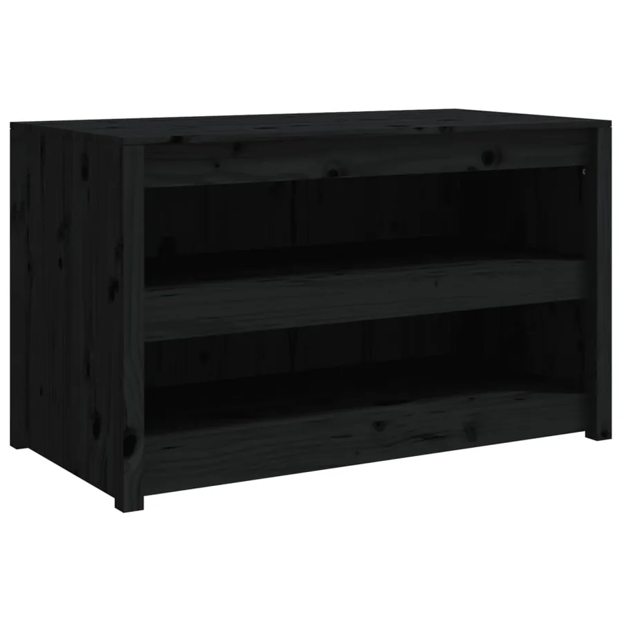 Armoire de cuisine d'extérieur MEPPEL noir 106x55x64cm bois pin massif - 2