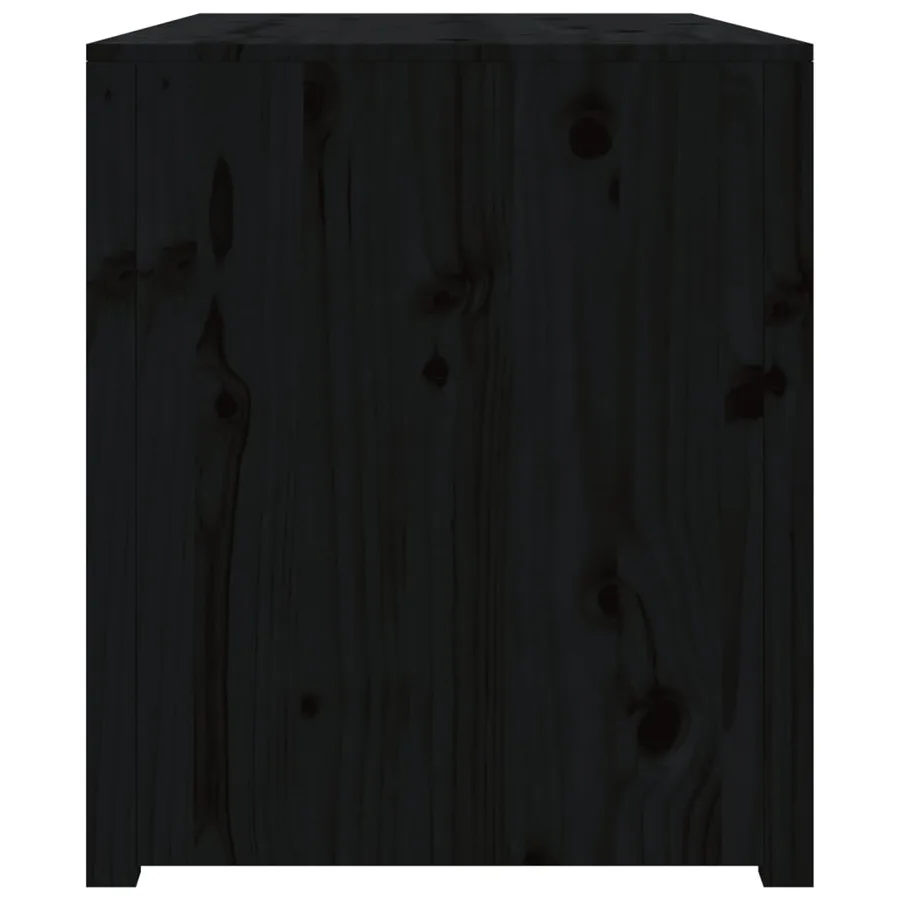 Armoire de cuisine d'extérieur MEPPEL noir 106x55x64cm bois pin massif - 5