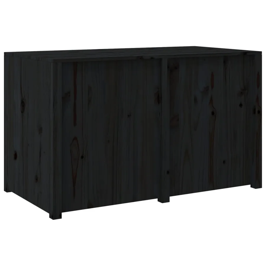 Armoire de cuisine d'extérieur MEPPEL noir 106x55x64cm bois pin massif - 6