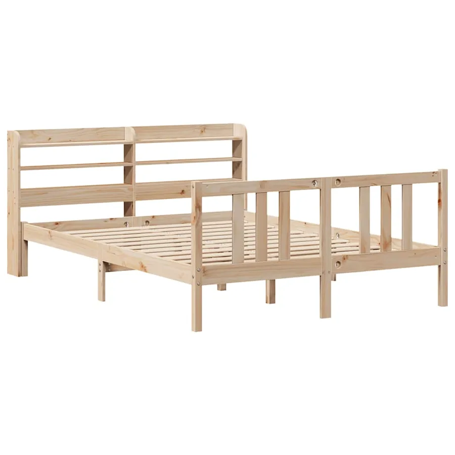 Cadre de lit et tête de lit sans matelas 135x190 cm - 3
