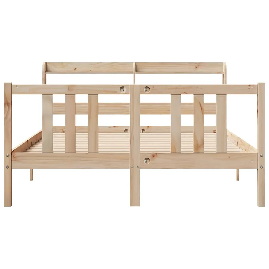 Cadre de lit et tête de lit sans matelas 135x190 cm - 4