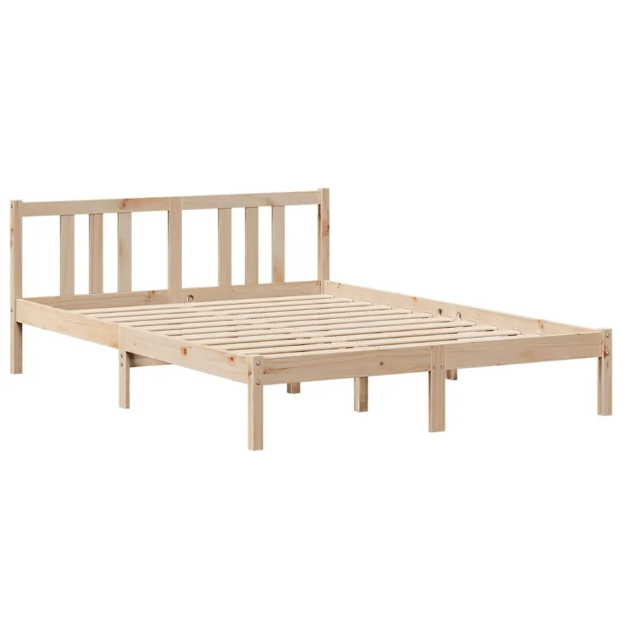 Cadre de lit et tête de lit sans matelas 135x190 cm - 5