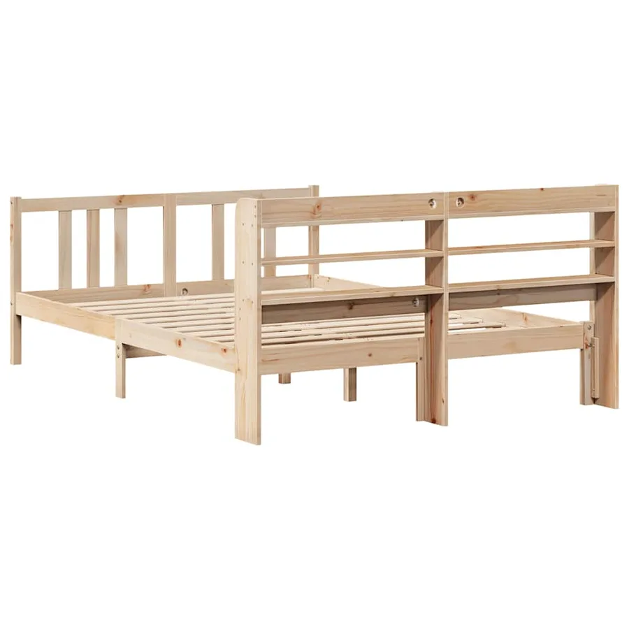 Cadre de lit et tête de lit sans matelas 135x190 cm - 8