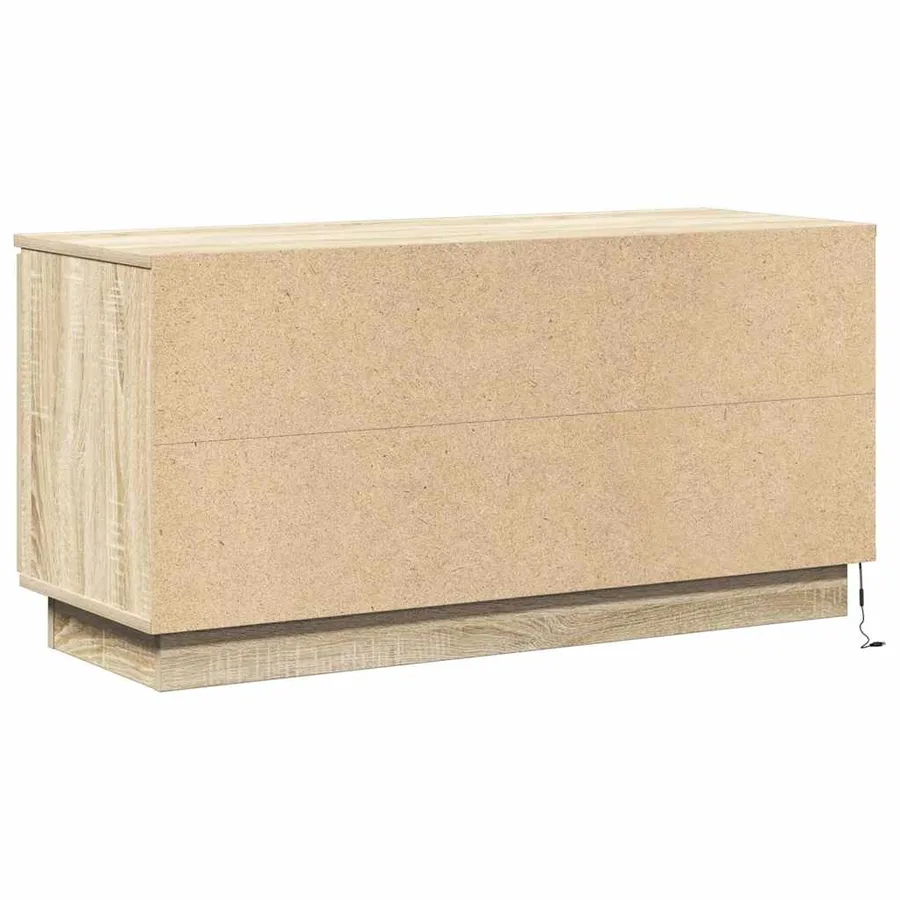 Meuble TV Chêne Sonoma 100 x 38 x 49 cm Bois d'ingénierie - 9