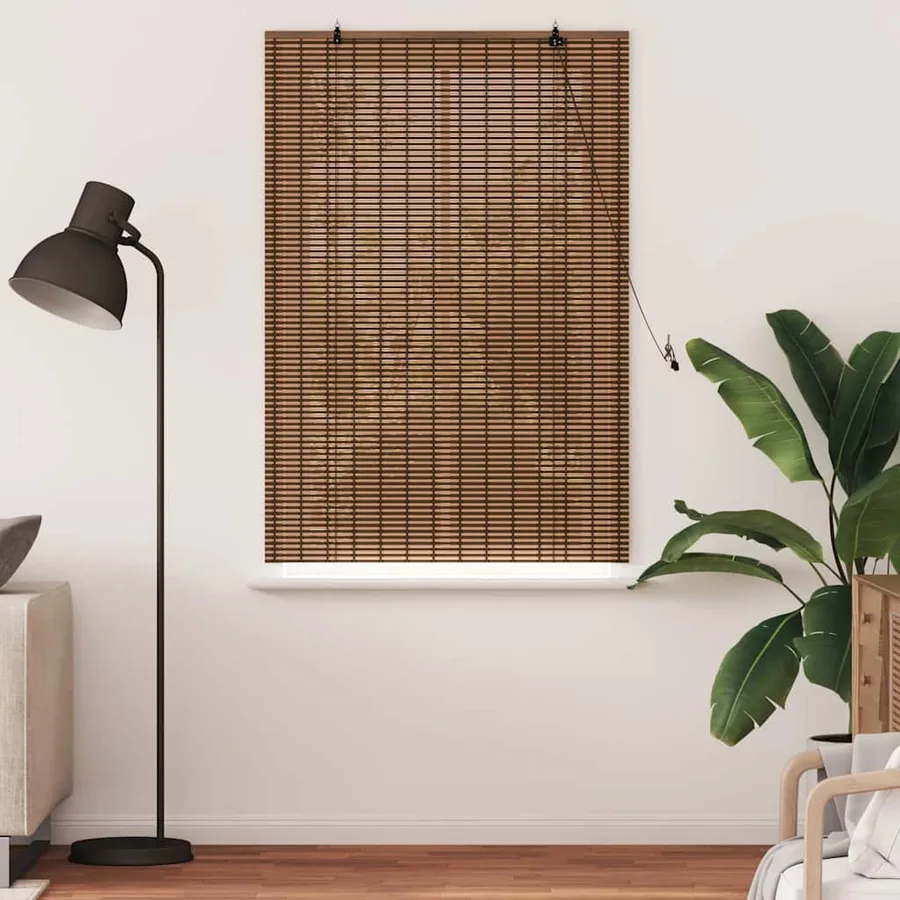 Store enrouleur Marron 90 x 160 cm Bambou - 3
