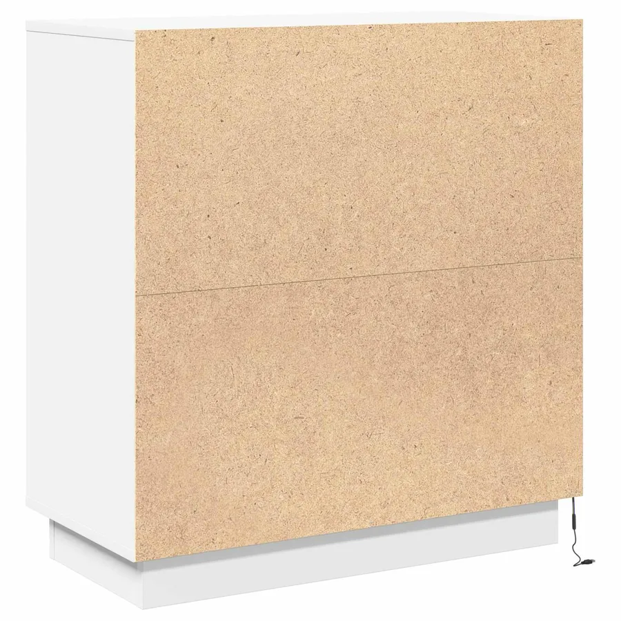 Buffet LED pour Blanc 71 x 34,5 x 75 cm Bois d'ingénierie - 10