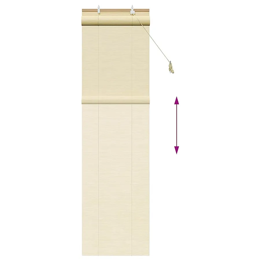 Store enrouleur Nature 60 x 220 cm Bambou - 13