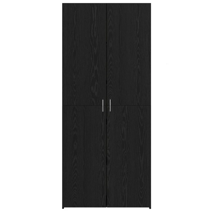Haut Armoire Chêne noir 80 x 42 x 185 cm - 4