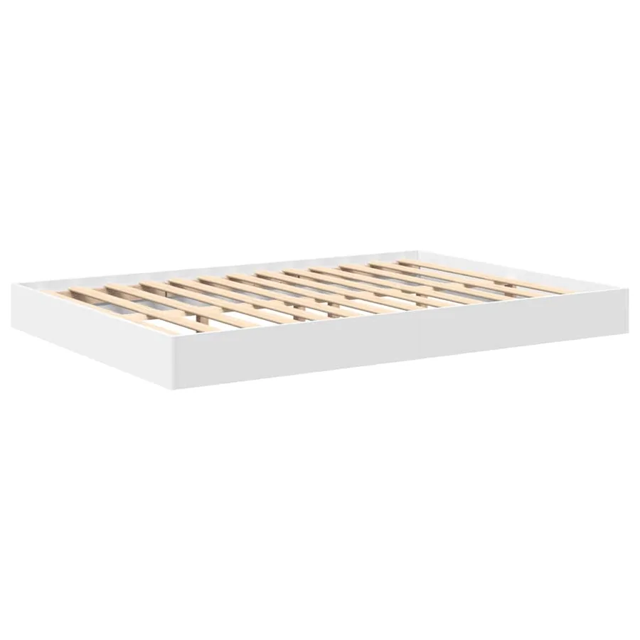 Lit Bibliothèque Blanc 135 x 190 cm Bois d'ingénierie - 5