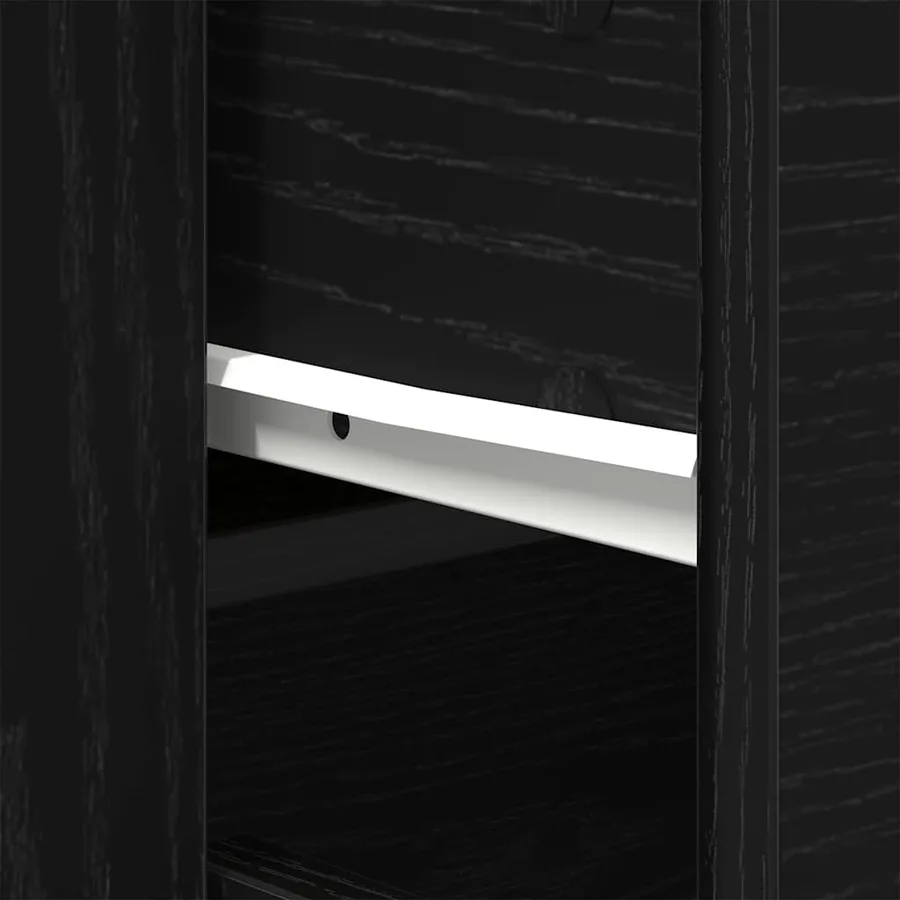Buffet Chêne noir 240 x 33 x 70 cm Bois d'ingénierie - 11