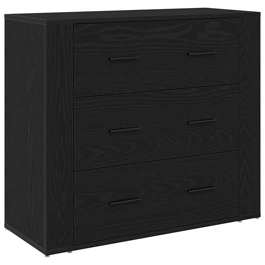 Buffet Chêne noir 240 x 33 x 70 cm Bois d'ingénierie - 5