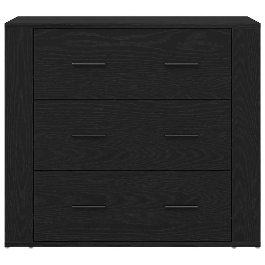 Buffet Chêne noir 240 x 33 x 70 cm Bois d'ingénierie - 7