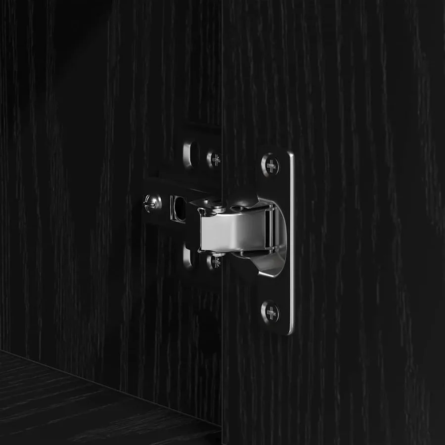 Buffet Chêne noir 240 x 33 x 70 cm Bois d'ingénierie - 8
