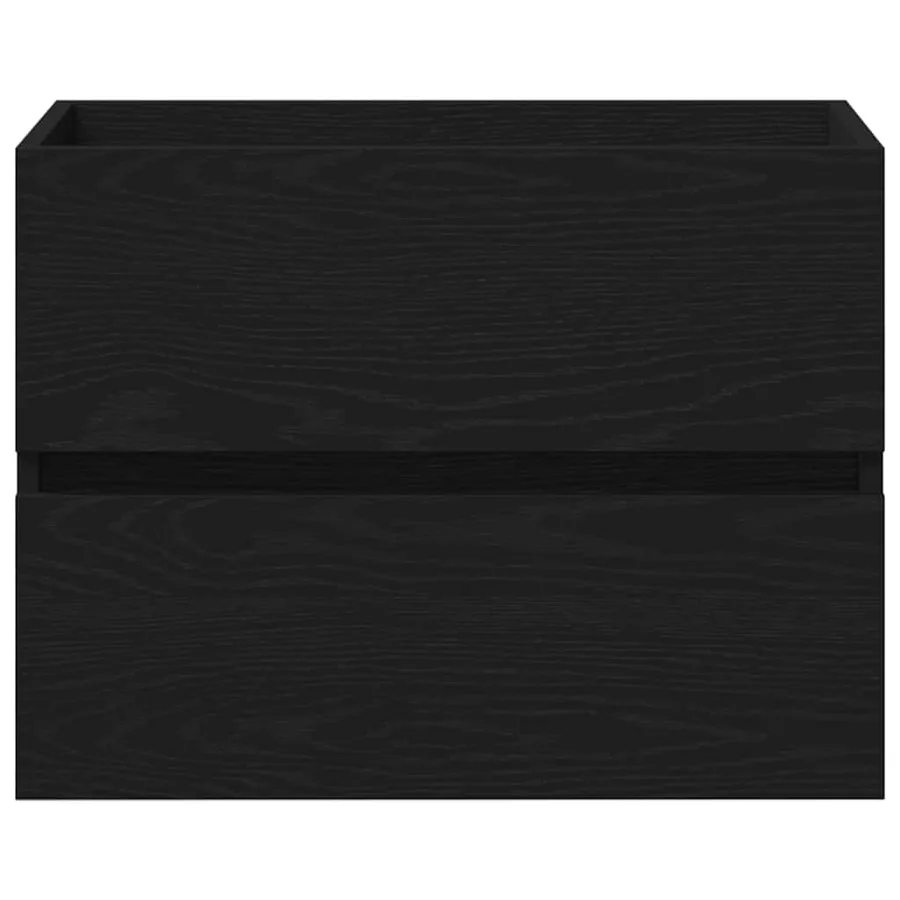 Meuble de Lavabo de Salle de Bain Chêne noir 60 x 38,5 x 45 cm - 6