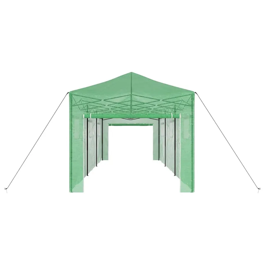 Serre avec cadre pop-up avec toit Vert 290 x 870 x 315 cm Fer - 6