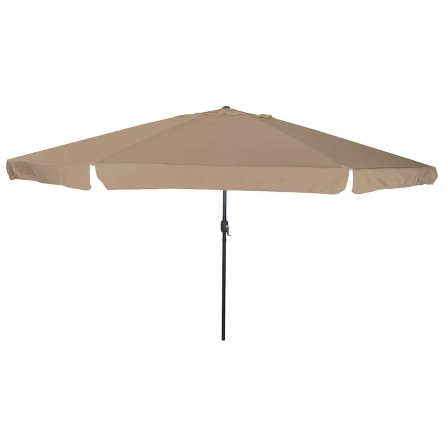 Parasol de jardin Taupe 394 x 394 x 248 cm Polyester et Acier