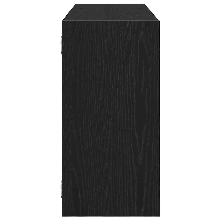 Étagère murale en chêne noir 100 x 25 x 50 cm bois d'ingénierie - 6