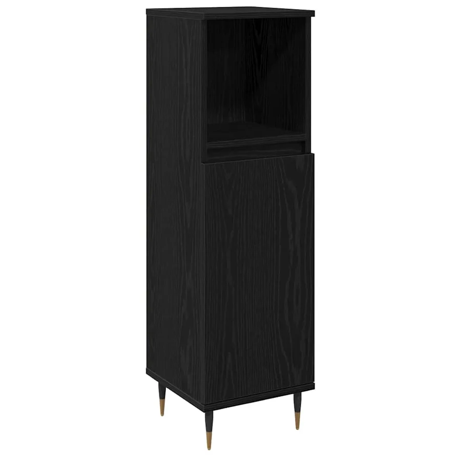 Ensemble de mobilier de salle de bain 3 pcs Chêne noir - 6