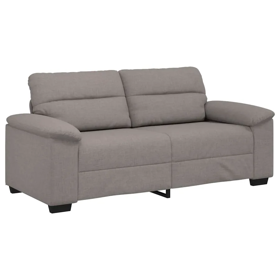 Canapé 2 places taupe 180x81x84 cm en tissu - 2