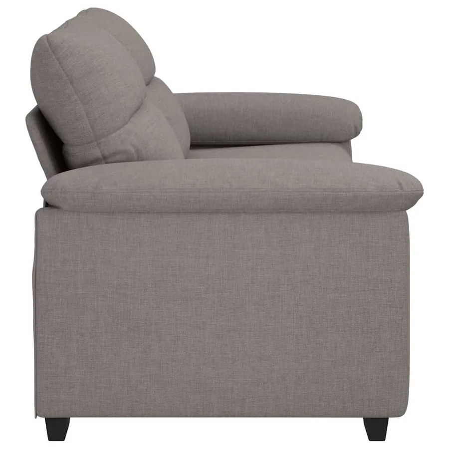 Canapé 2 places taupe 180x81x84 cm en tissu - 5