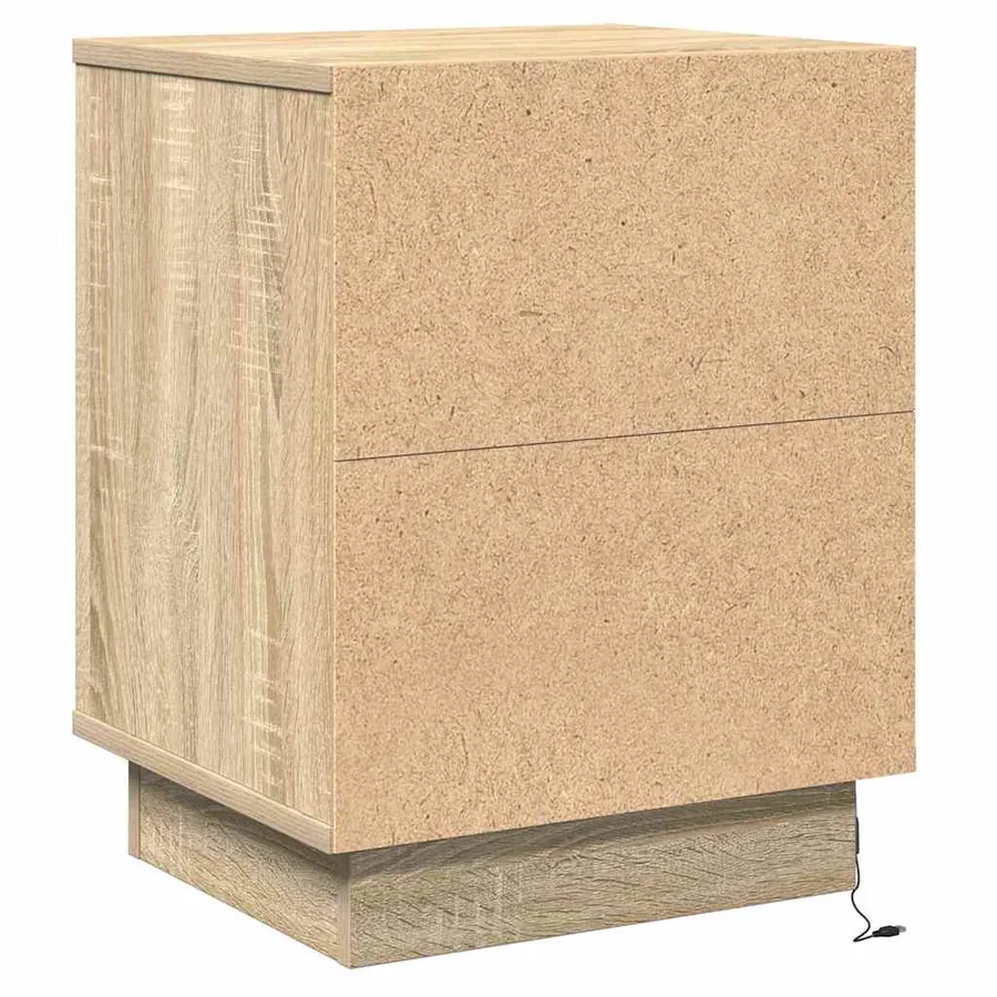 Cabinet de chevet 2 pcs Chêne Sonoma 39 x 34,5 x 50 cm - 10