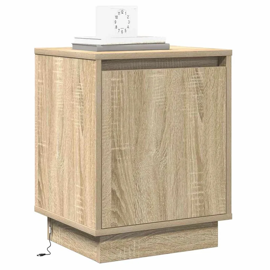 Cabinet de chevet 2 pcs Chêne Sonoma 39 x 34,5 x 50 cm - 3