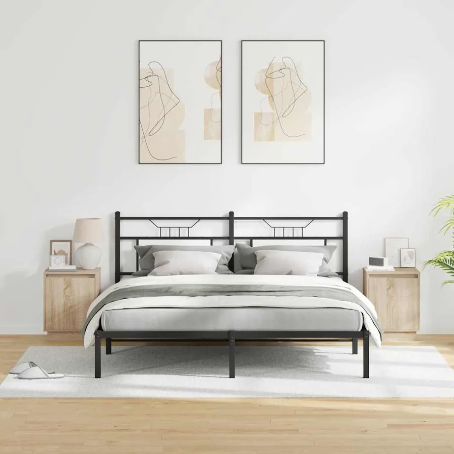 Cabinet de chevet 2 pcs Chêne Sonoma 39 x 34,5 x 50 cm - 4