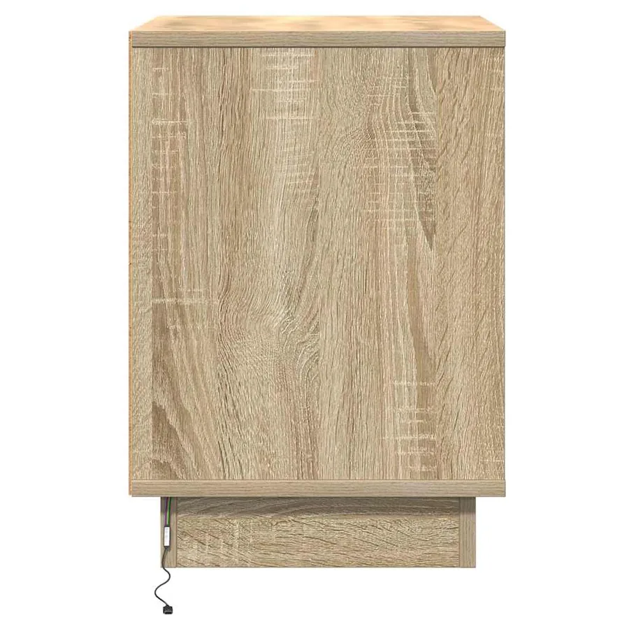 Cabinet de chevet 2 pcs Chêne Sonoma 39 x 34,5 x 50 cm - 9