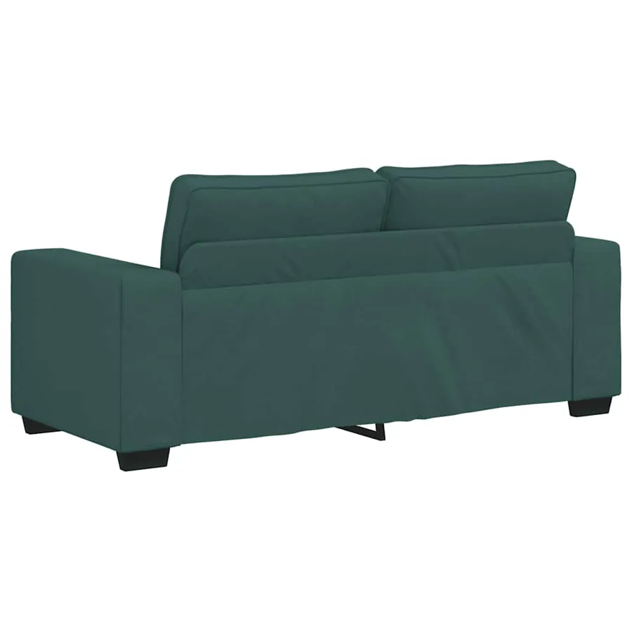 Canapé 2 places vert foncé 180 x 77 x 82 cm en tissu - 6