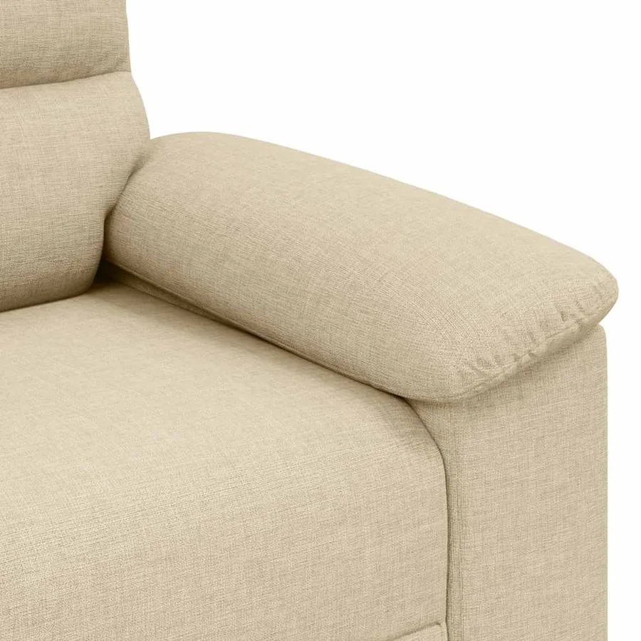Canapé/Fauteuil crème 100x81x84 cm tissu - 7