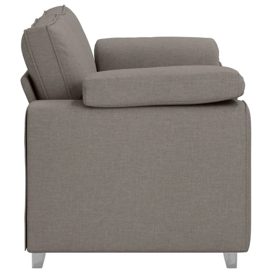Canapé deux places Taupe 160 cm tissu - 3