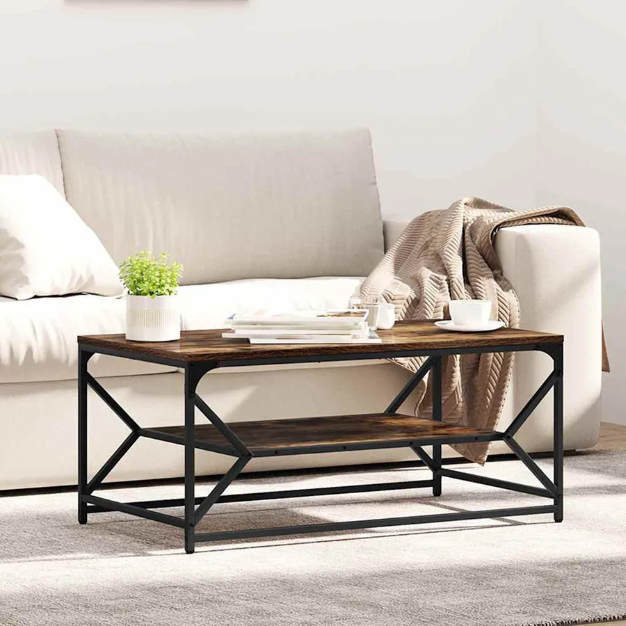 Table basse Chêne fumé 90 x 50 x 40 cm