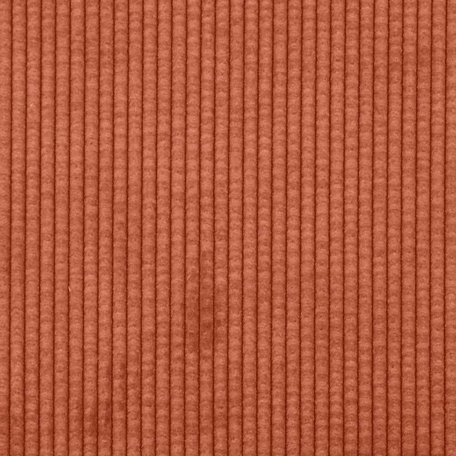 Fauteuil rouge orangé 100x77x82 cm en tissu velours côtelé - 8