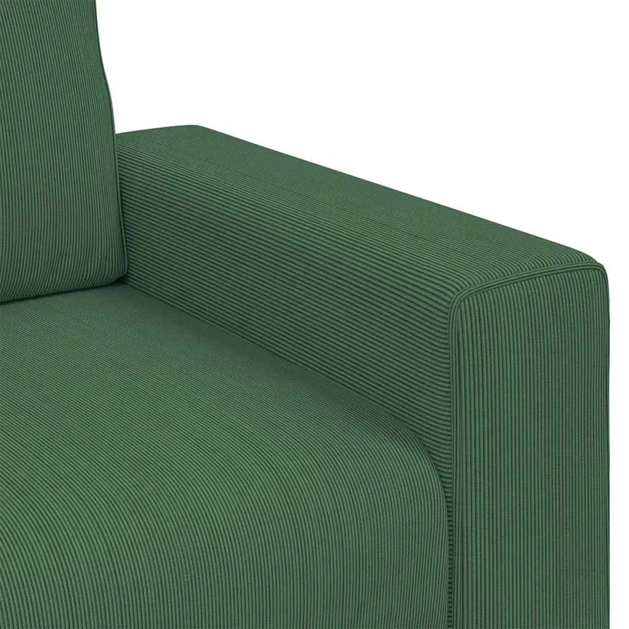Canapé/Fauteuil vert foncé 100x77x82 cm en tissu velours côtelé - 7