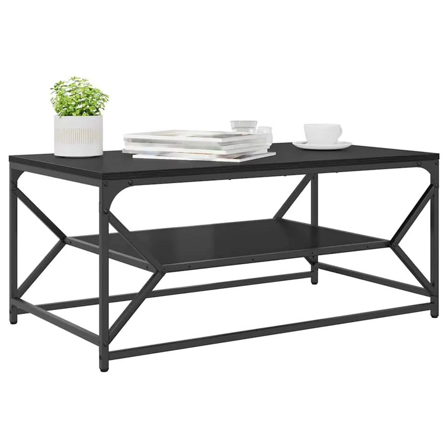 Table basse Chêne noir 90 x 50 x 40 cm - 3