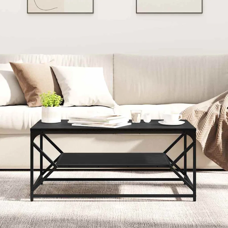 Table basse Chêne noir 90 x 50 x 40 cm - 4