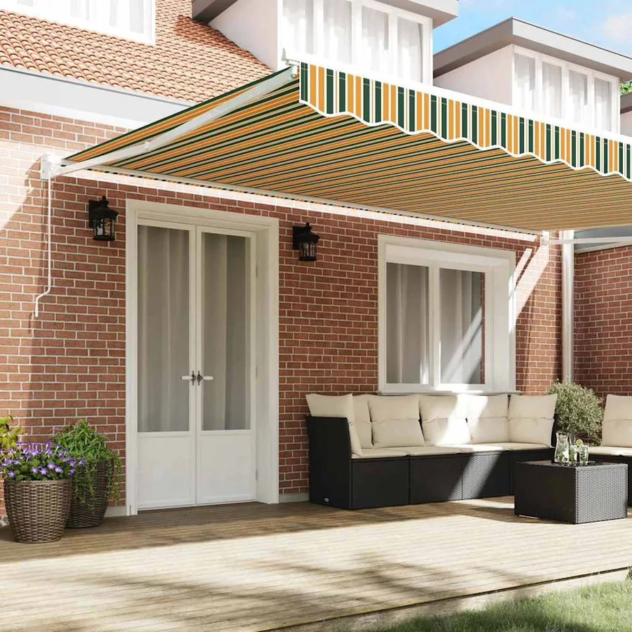 Auvent rétractable Multicolore 500 × 300 cm - 3