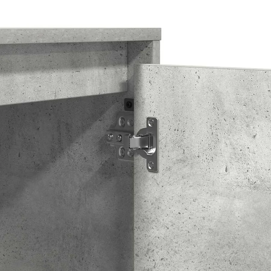 Cabinet de chevet Gris béton 39 x 34,5 x 50 cm - 12