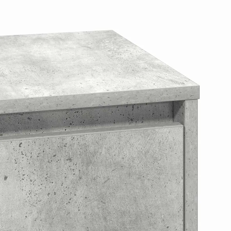 Cabinet de chevet Gris béton 39 x 34,5 x 50 cm - 8