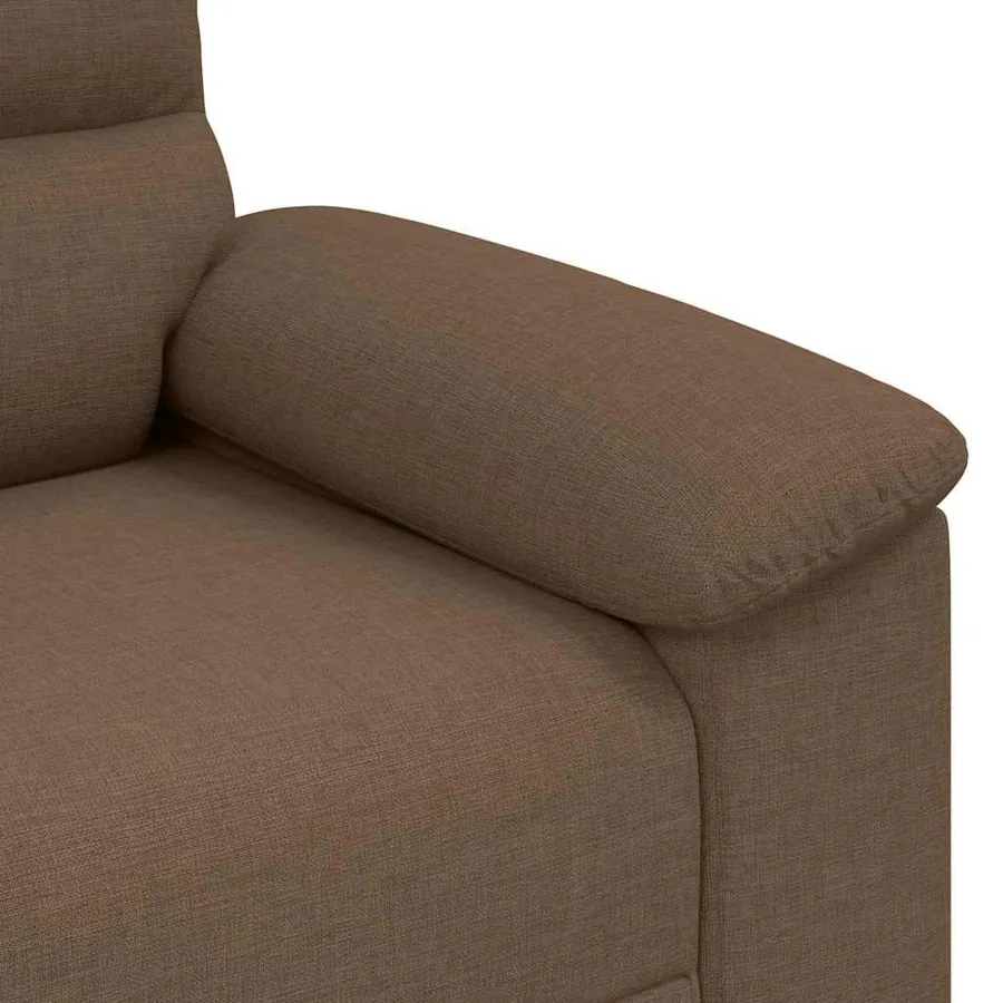 Canapé 2 places marron 180x81x84 cm en tissu - 7