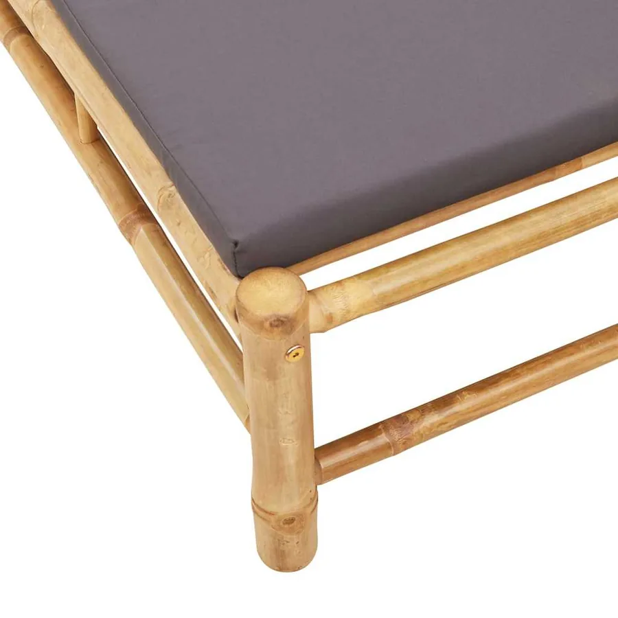 Transat avec coussins 55 x 199 x 30 cm en bambou - 8