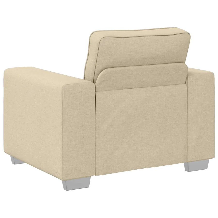 Fauteuil Crème 100 cm tissu - 5