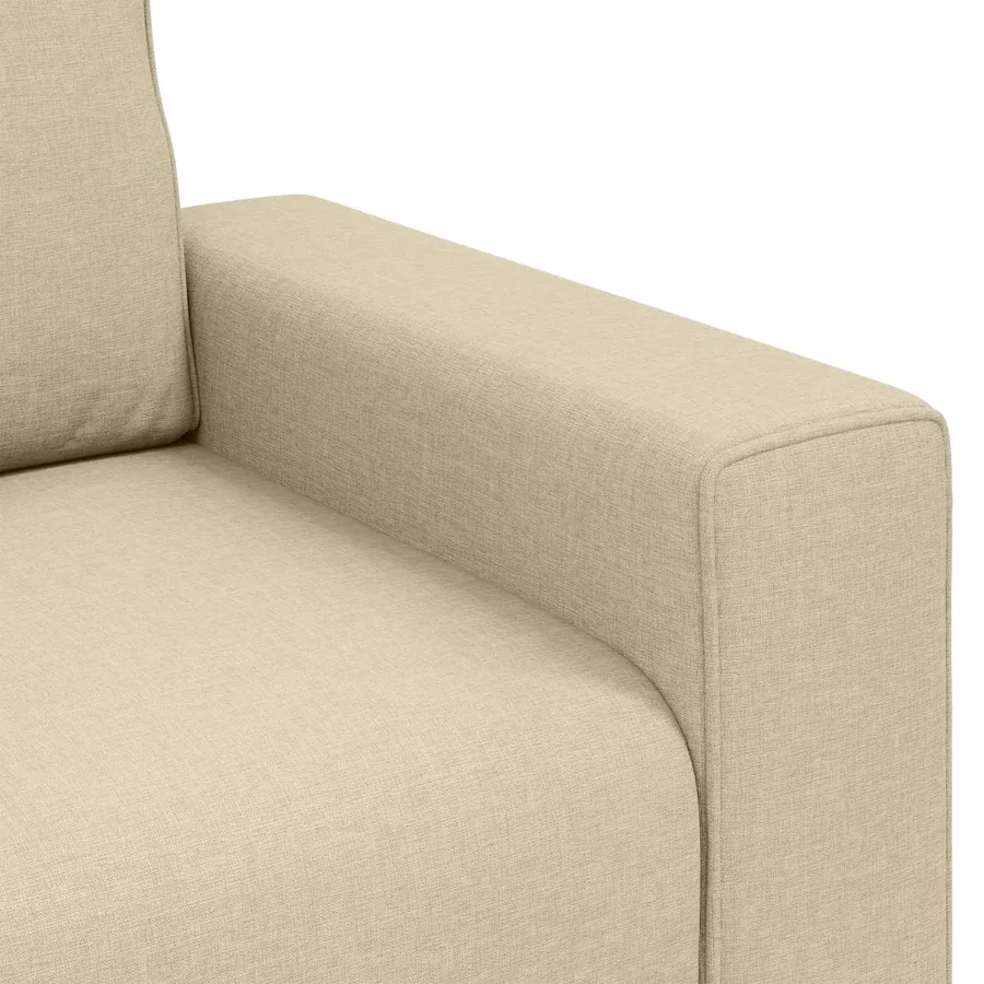 Fauteuil Crème 100 cm tissu - 6